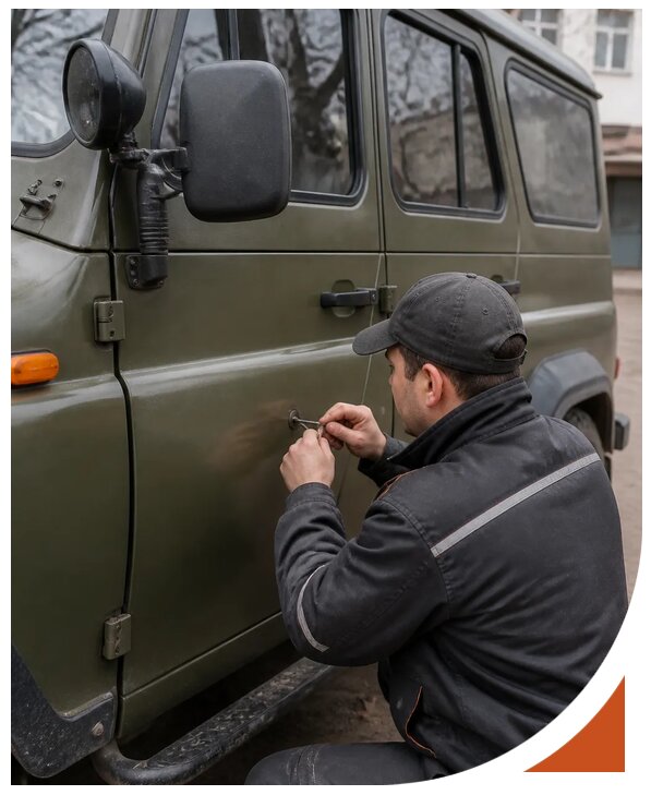 Профессиональное вскрытие автомобиля УАЗ без повреждений в Щекине